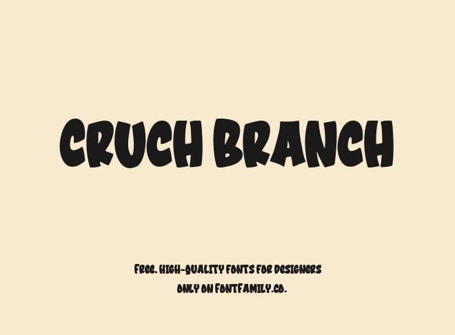Cruch Branch Font