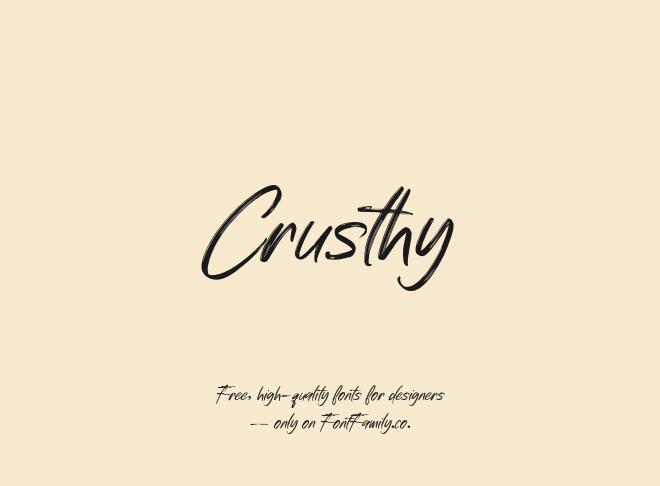 Crusthy Font