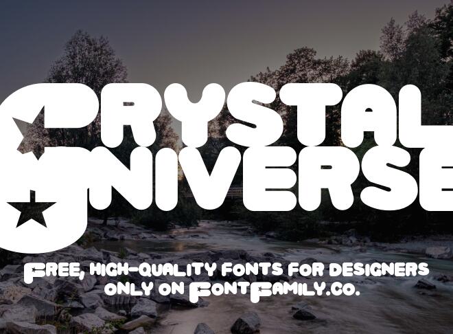 Crystal Universe Font