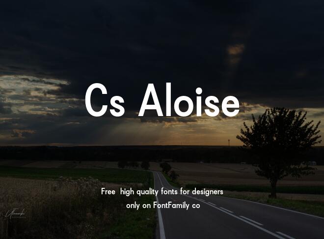 Cs Aloise Font