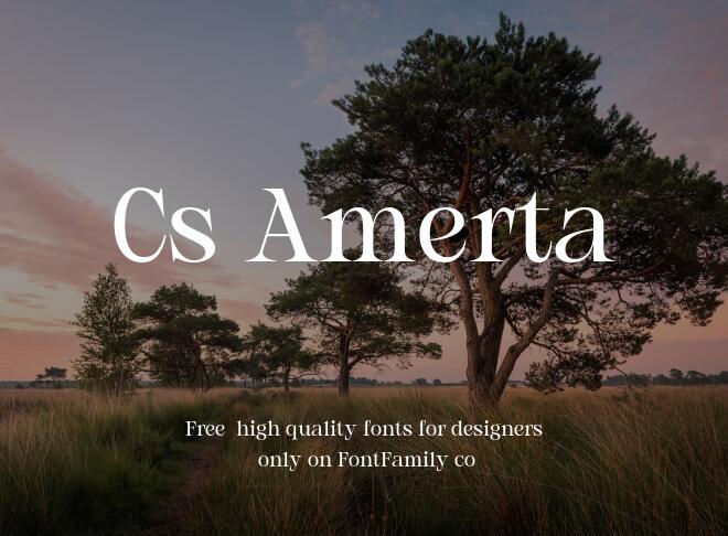 Cs Amerta Font