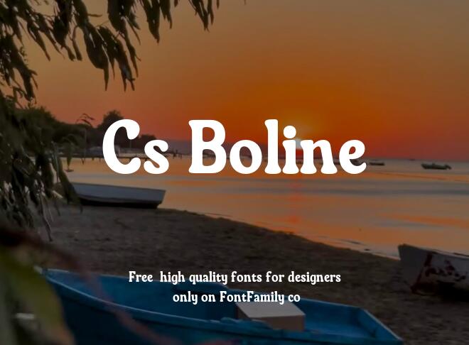 Cs Boline Font