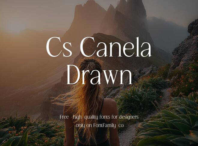 Cs Canela Drawn Font