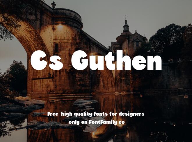 Cs Guthen Font