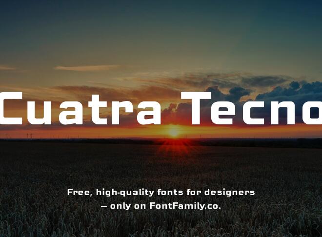 Cuatra Tecno Font