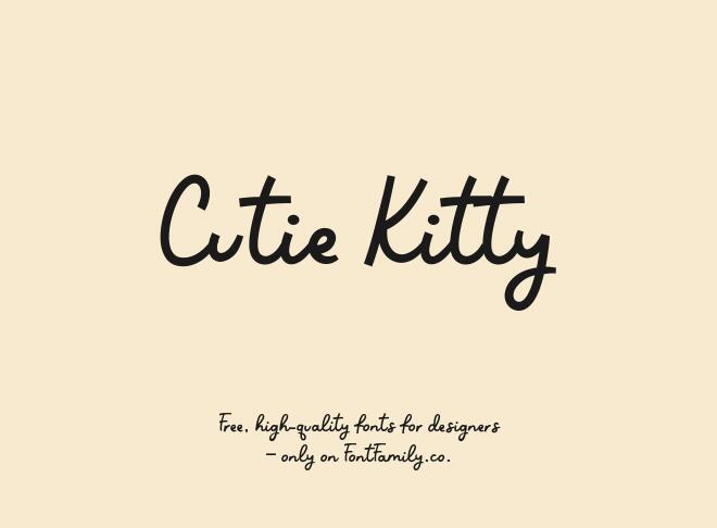 Cutie Kitty Font