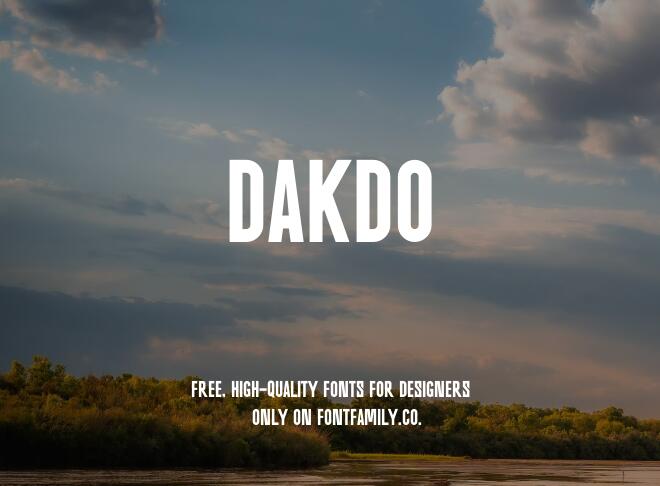 Dakdo Font