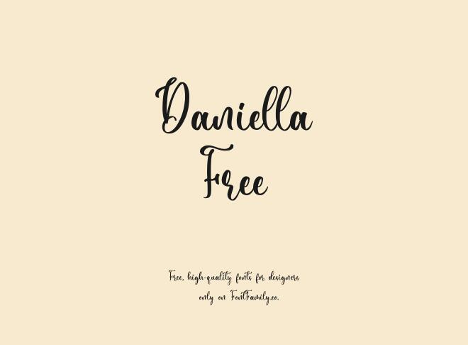 Daniella Free Font