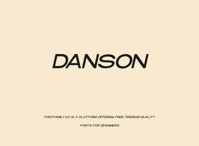 Danson Font