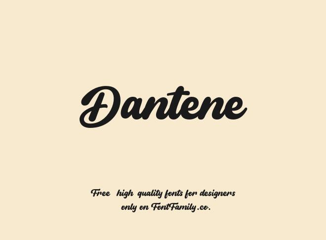 Dantene Font