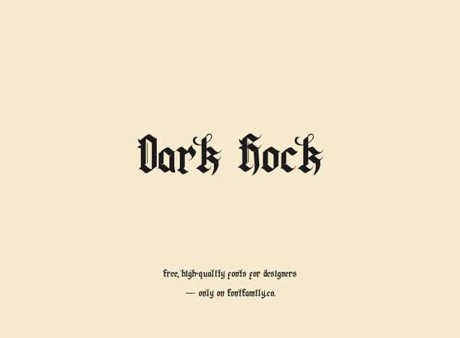 Dark Rock Font