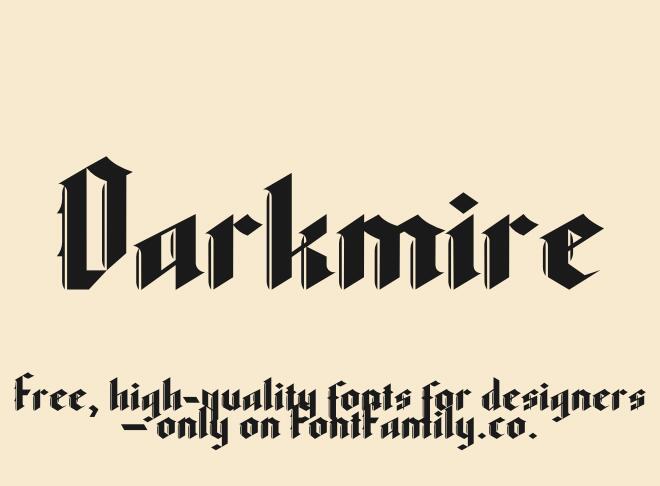 Darkmire Font