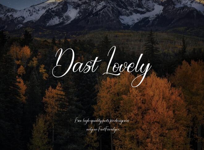 Dast Lovely Font