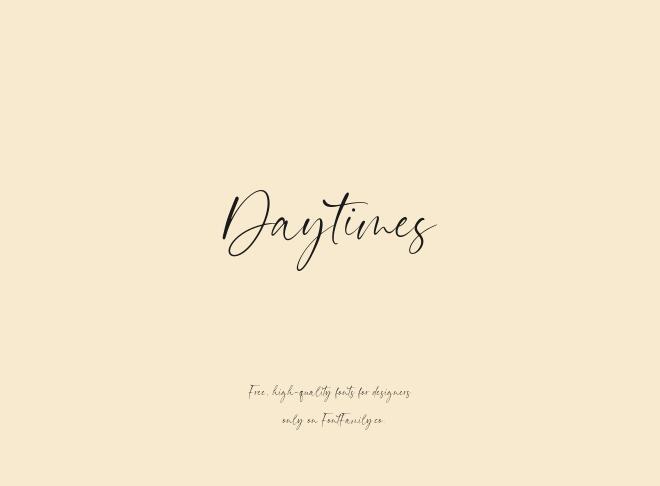 Daytimes Font
