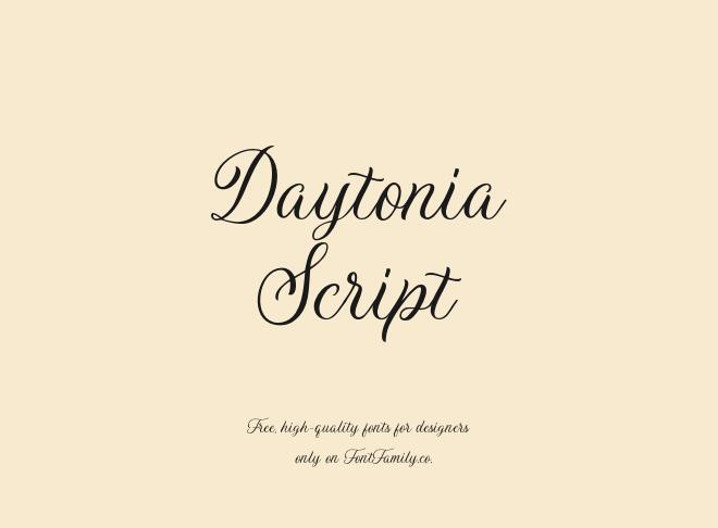 Daytonia Script Font