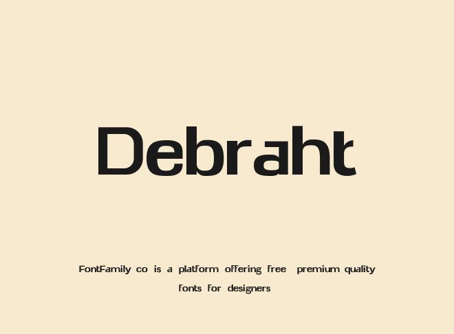 Debraht Font