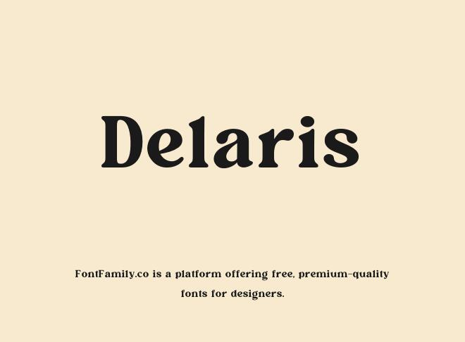 Delaris Font