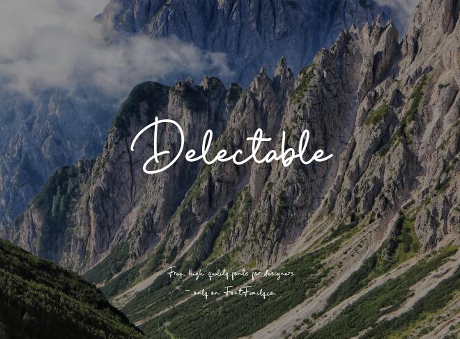 Delectable Font