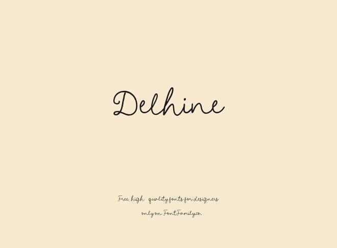 Delhine Font