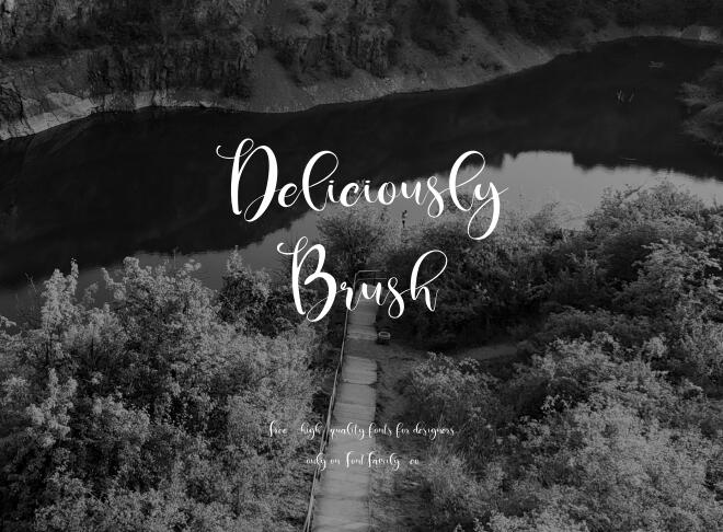 Deliciously Brush Font