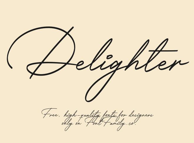Delighter Font