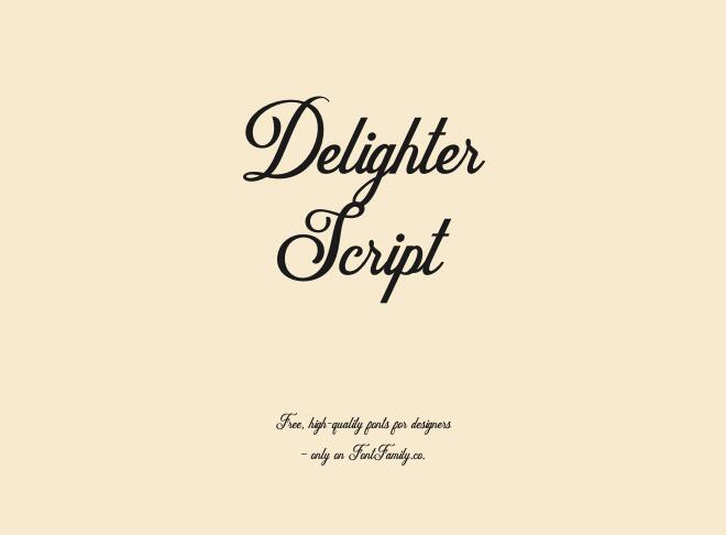 Delighter Script Font