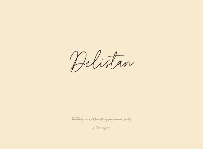 Delistan Font