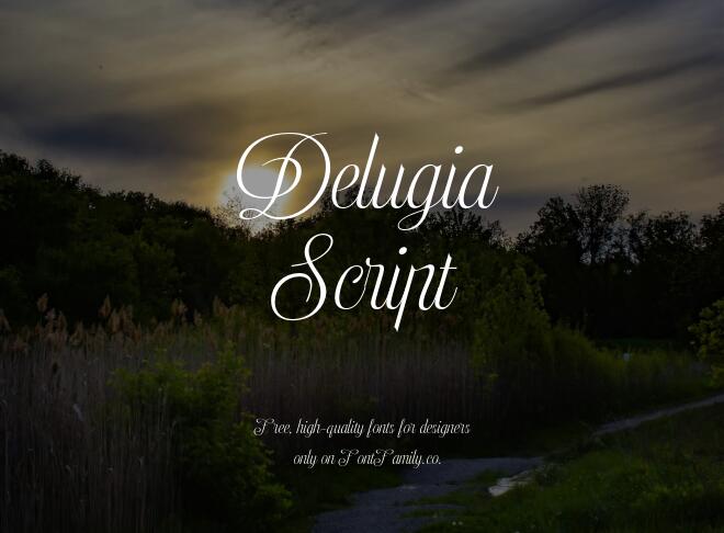 Delugia Script Font