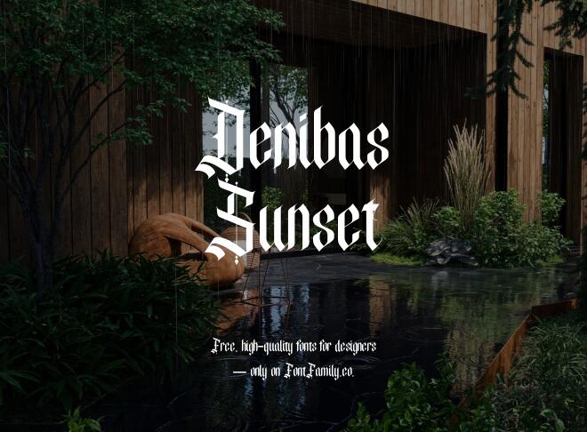 Denibas Sunset Font