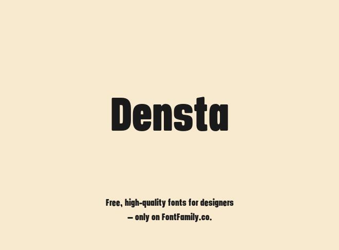 Densta Font