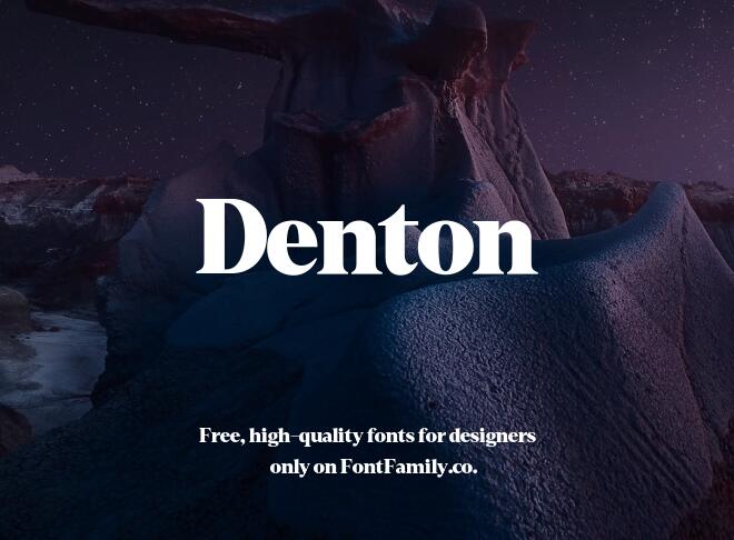 Denton Font