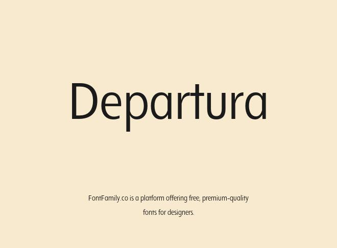 Departura Font
