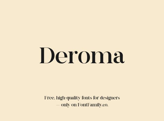 Deroma Font
