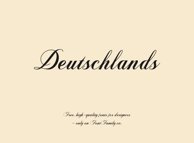 Deutschlands Font