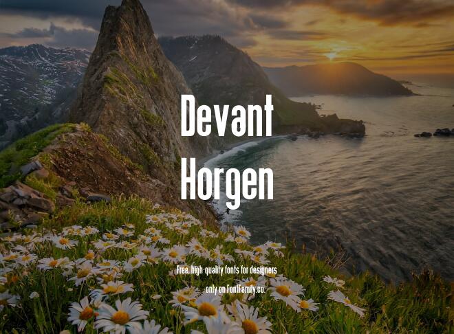 Devant Horgen Font