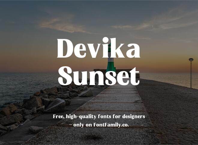 Devika Sunset Font