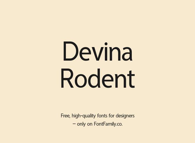 Devina Rodent Font