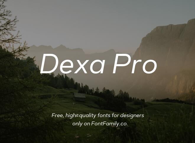 Dexa Pro Font