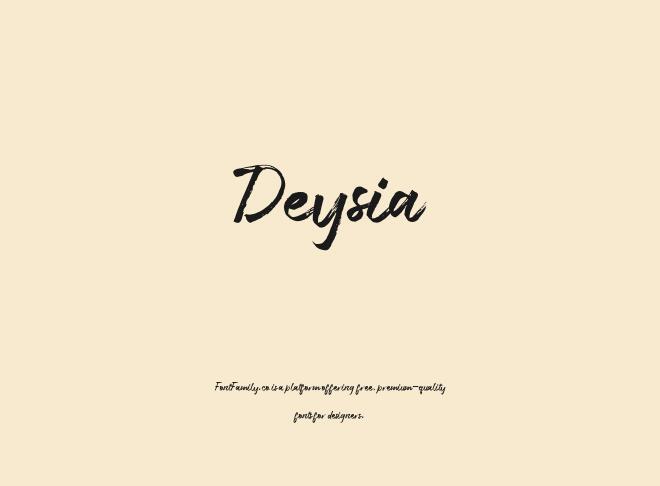 Deysia Font