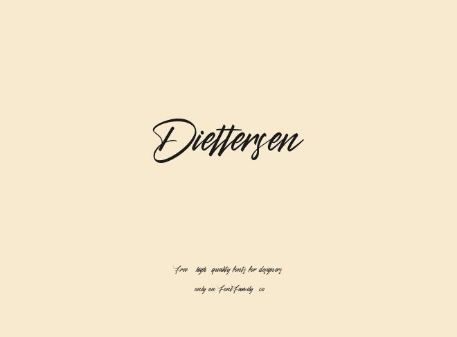 Diettersen Font