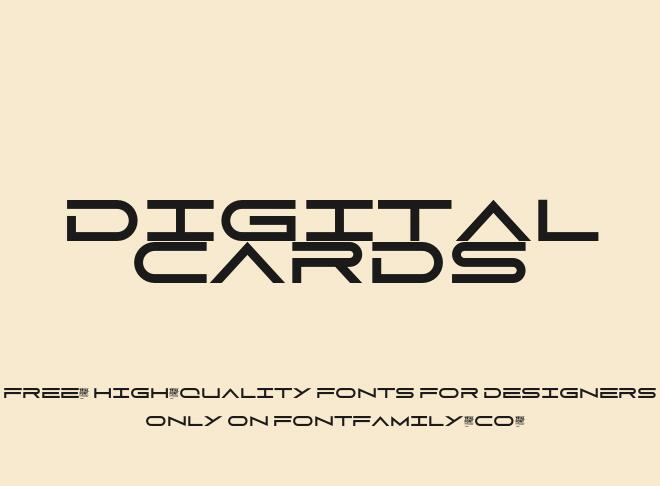 Digital Cards Font