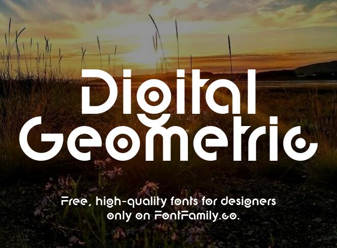 Digital Geometric Font