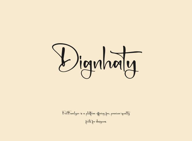 Dignhaty Font
