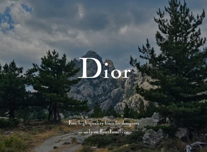 Dior Font