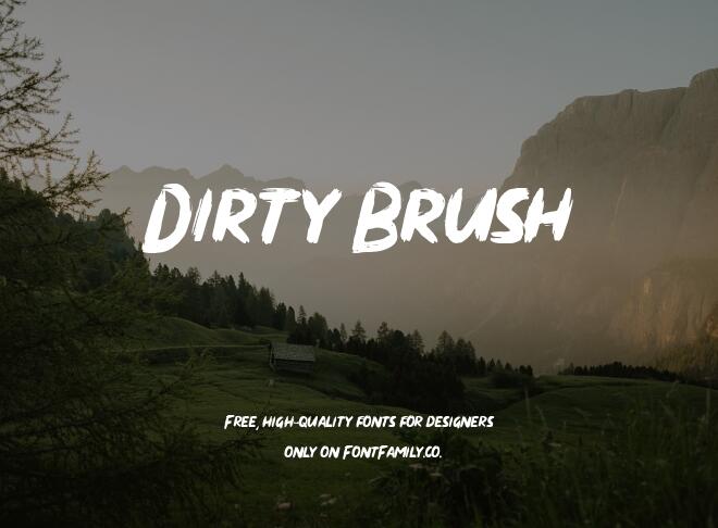 Dirty Brush Font