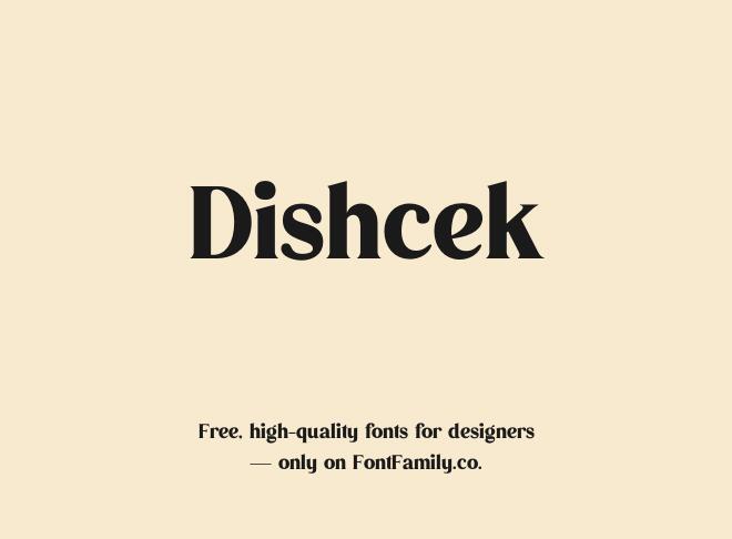 Dishcek Font