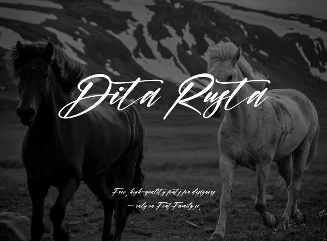 Dita Rusta Font