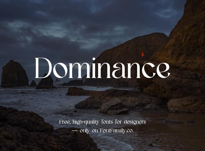 Dominance Font
