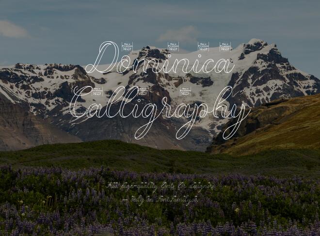 Dominica Calligraphy Font