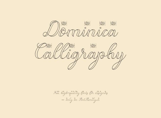 Dominica Calligraphy Font